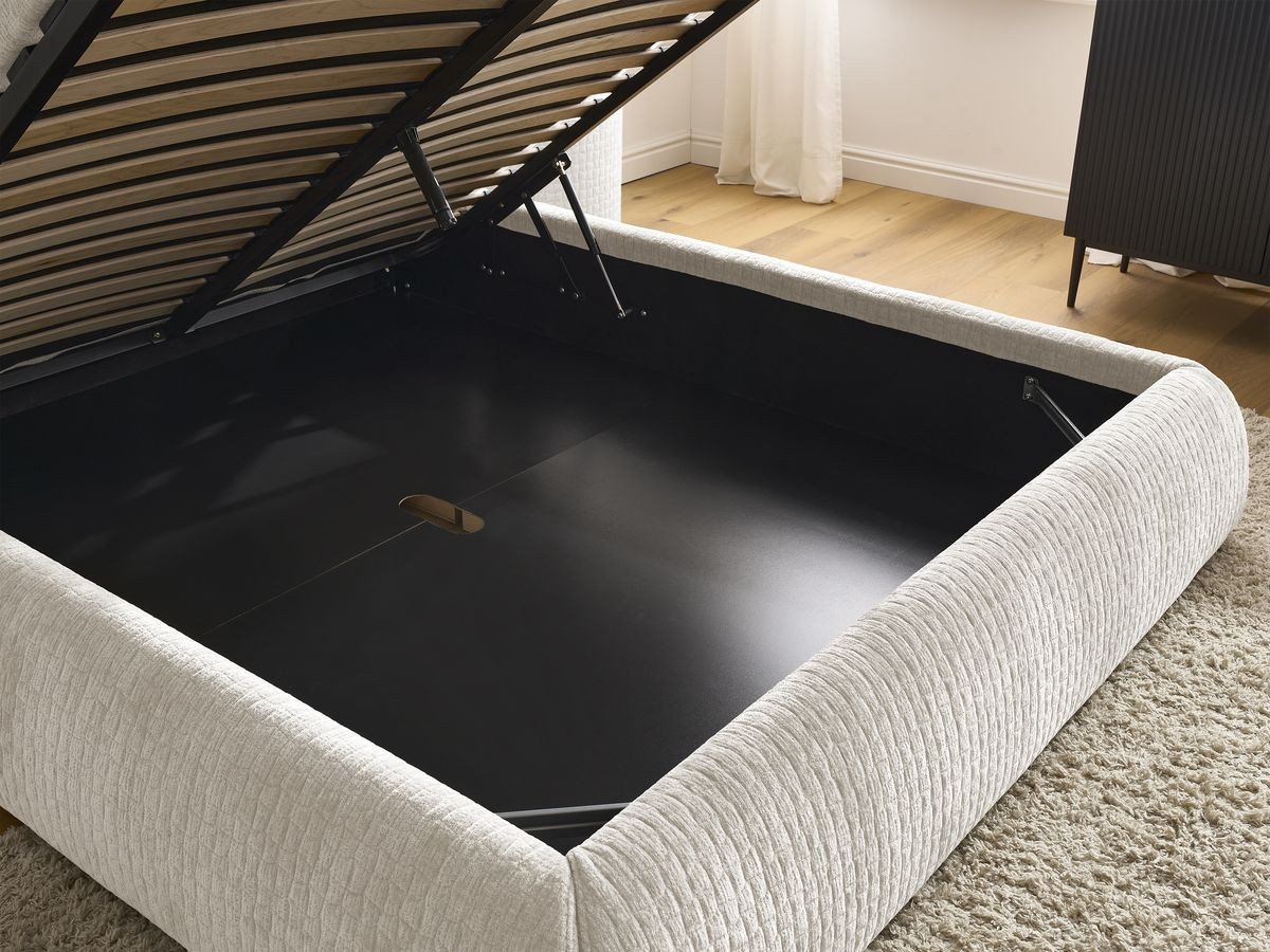 MALON getextureerd stoffen bed