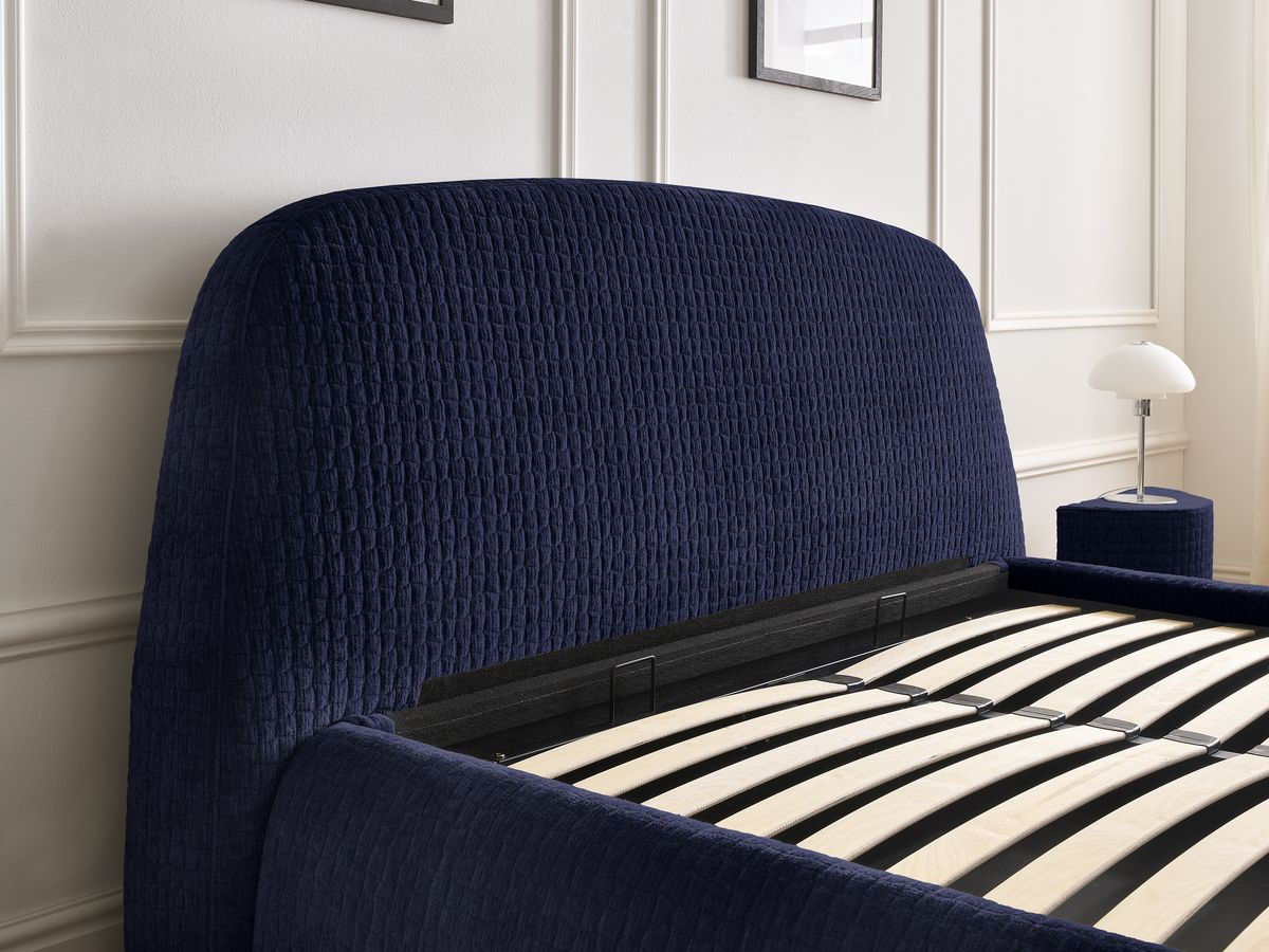 MALON getextureerd stoffen bed