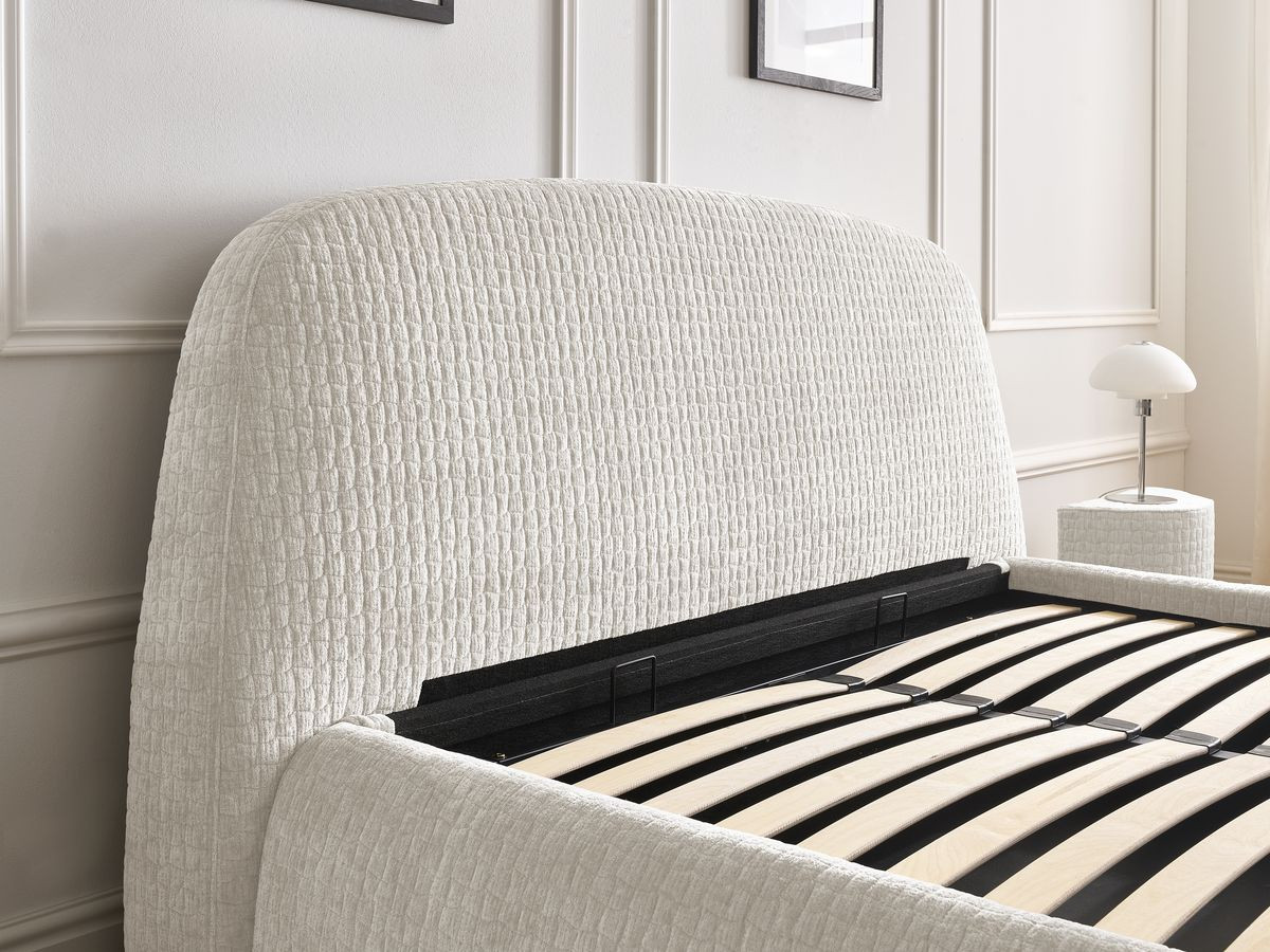 MALON getextureerd stoffen bed