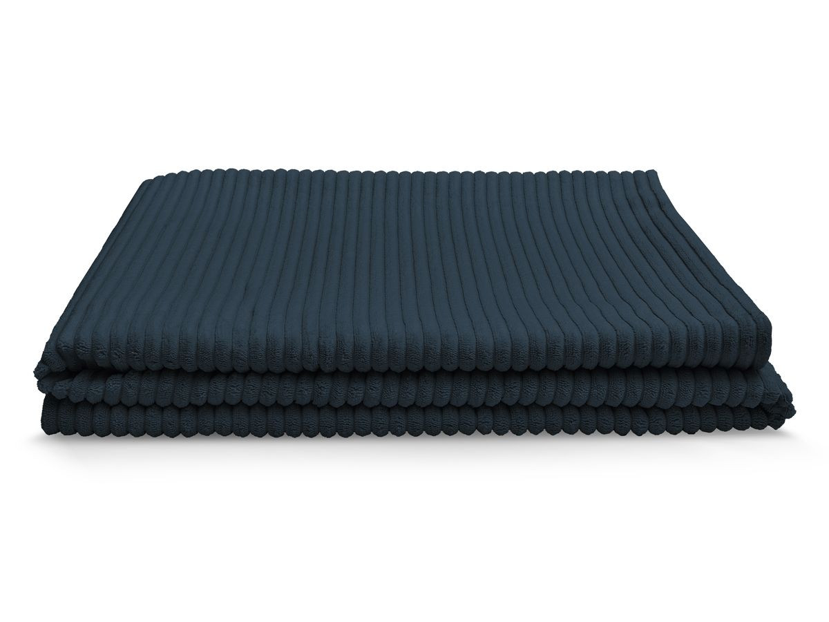 Plaid biface 140 x 180 cm STOCKHOLM bleu — vue 5