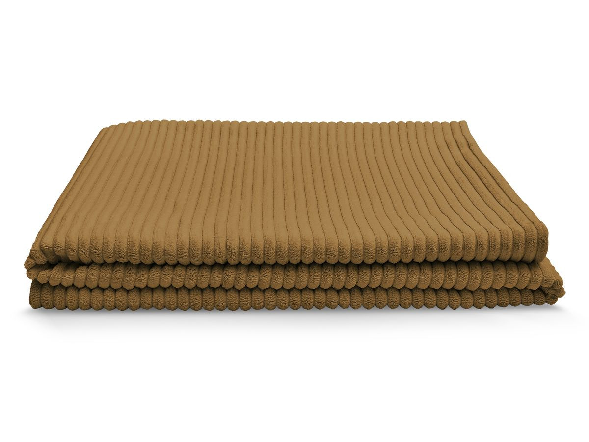 Plaid biface 140 x 180 cm STOCKHOLM jaune — vue 5