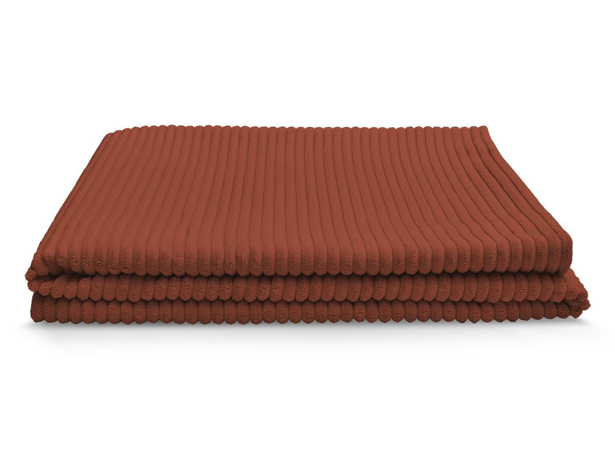 Plaid biface 140 x 180 cm STOCKHOLM orange — vue 5