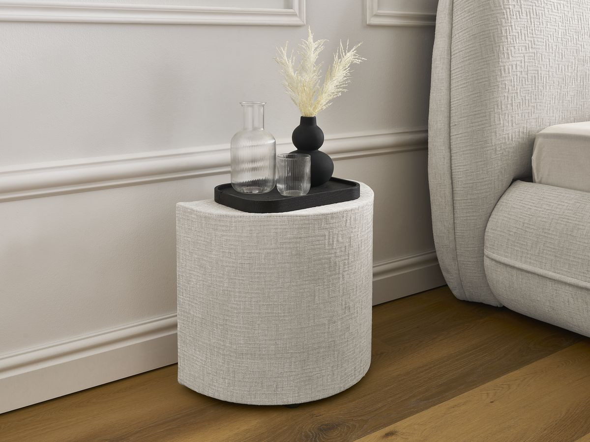 Lot de 2 chevets NOAM texturé beige — vue 6