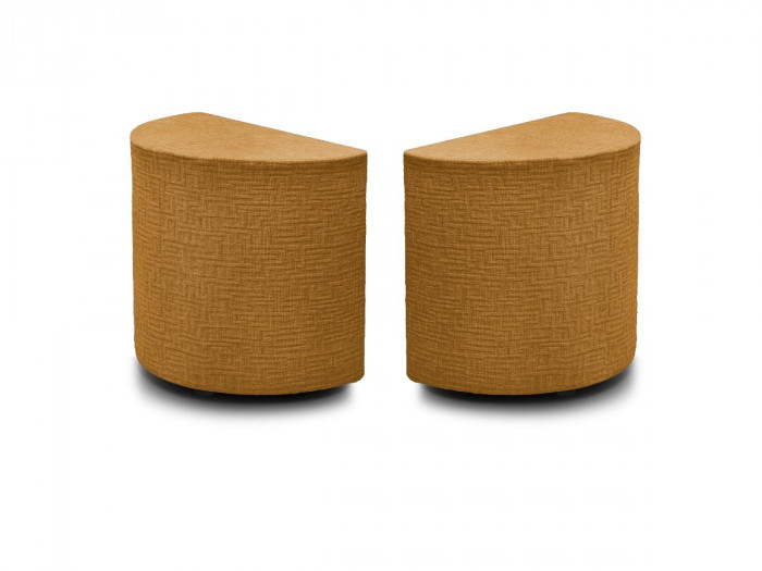 Lot de 2 chevets NOAM tissu texturé