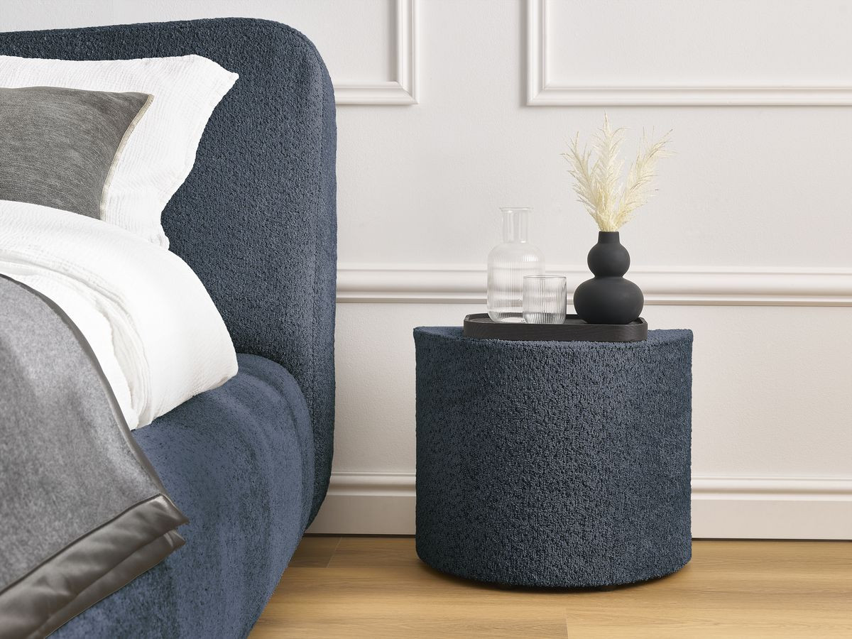 Ensemble PETER avec Lit + 2 chevets bouclette bleu — vue 5