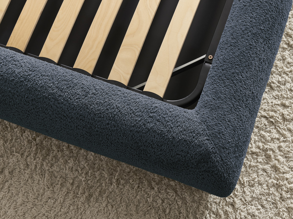 PETER set met bed + 2 nachtkastjes in badstof