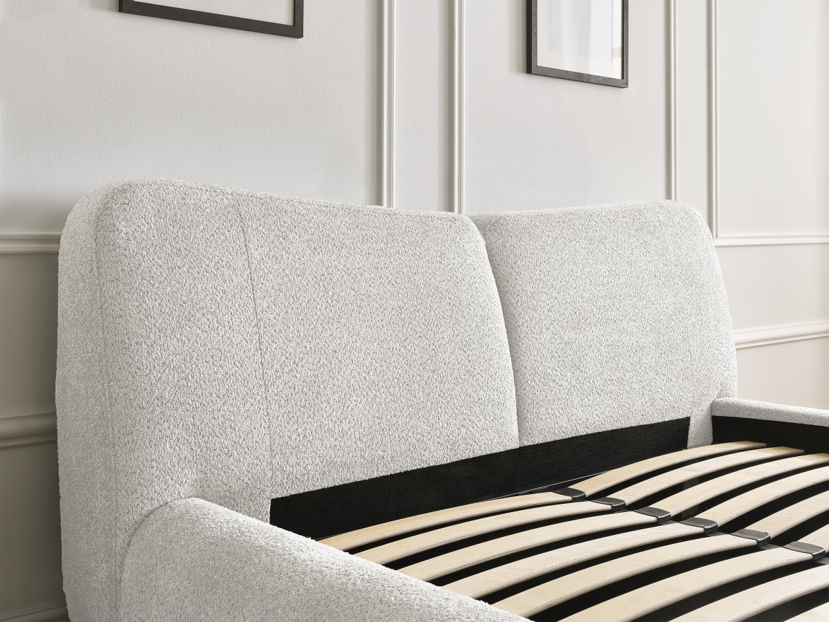 PETER set met bed + 2 nachtkastjes in badstof