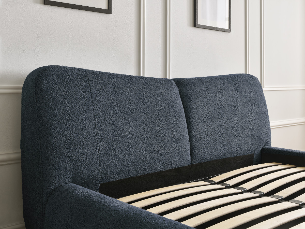 PETER set met bed + 2 nachtkastjes in badstof