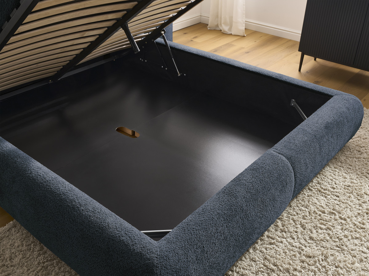 PETER set met bed + 2 nachtkastjes in badstof