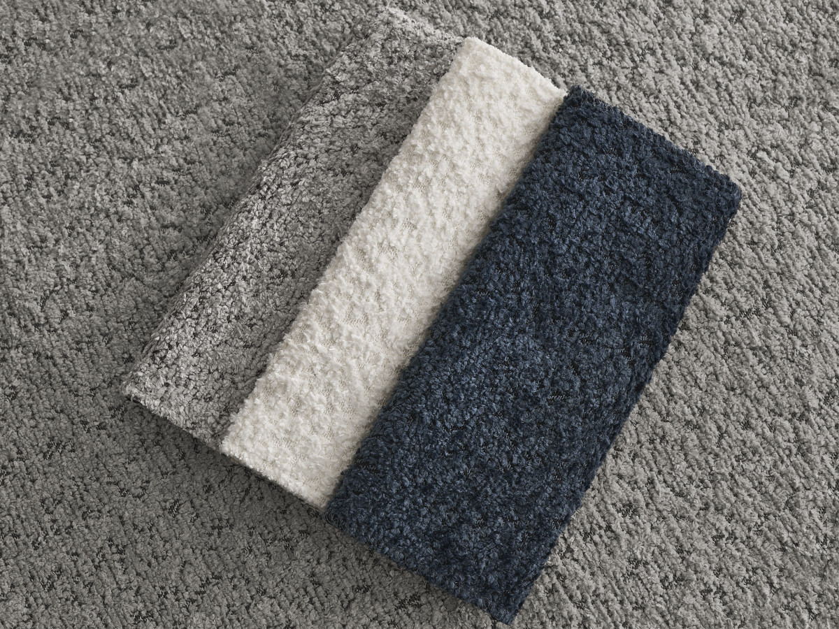 PETER set met bed + 2 nachtkastjes in badstof