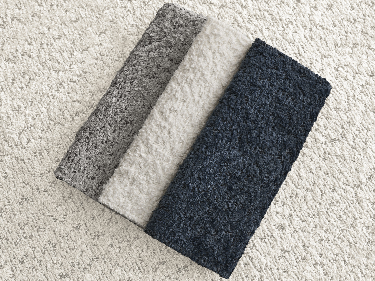 PETER set met bed + 2 nachtkastjes in badstof