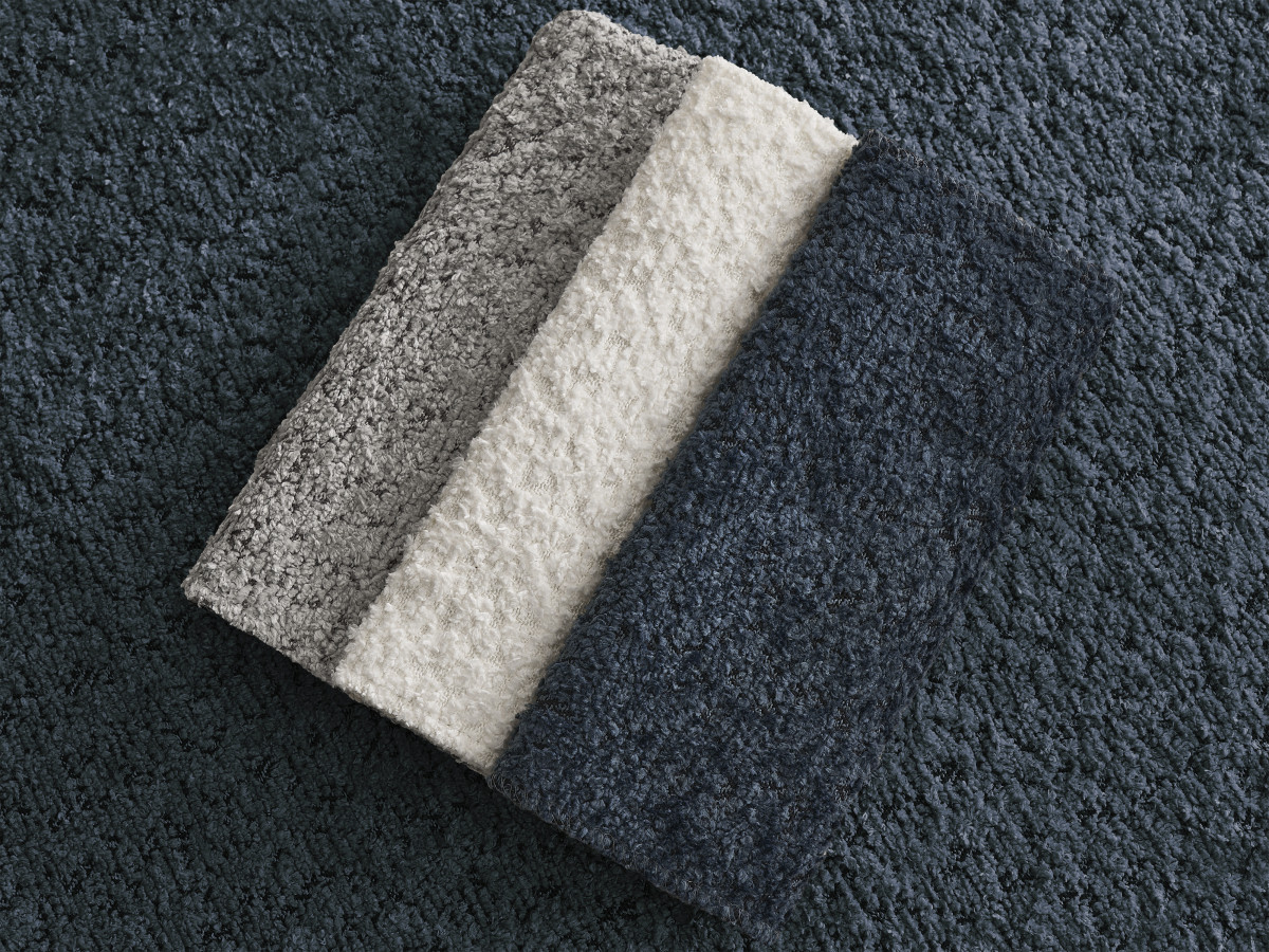 PETER set met bed + 2 nachtkastjes in badstof