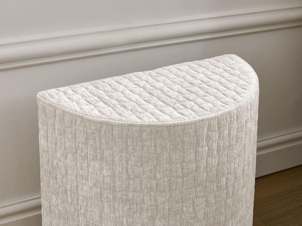 MALON set met bed + 2 nachtkastjes in structuurstof