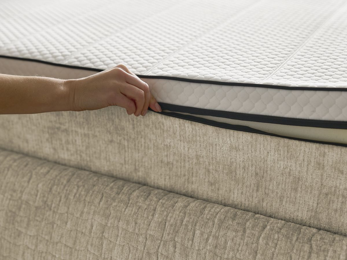 Ensemble matelas AMALIA + Lit MALON texturé — vue 4