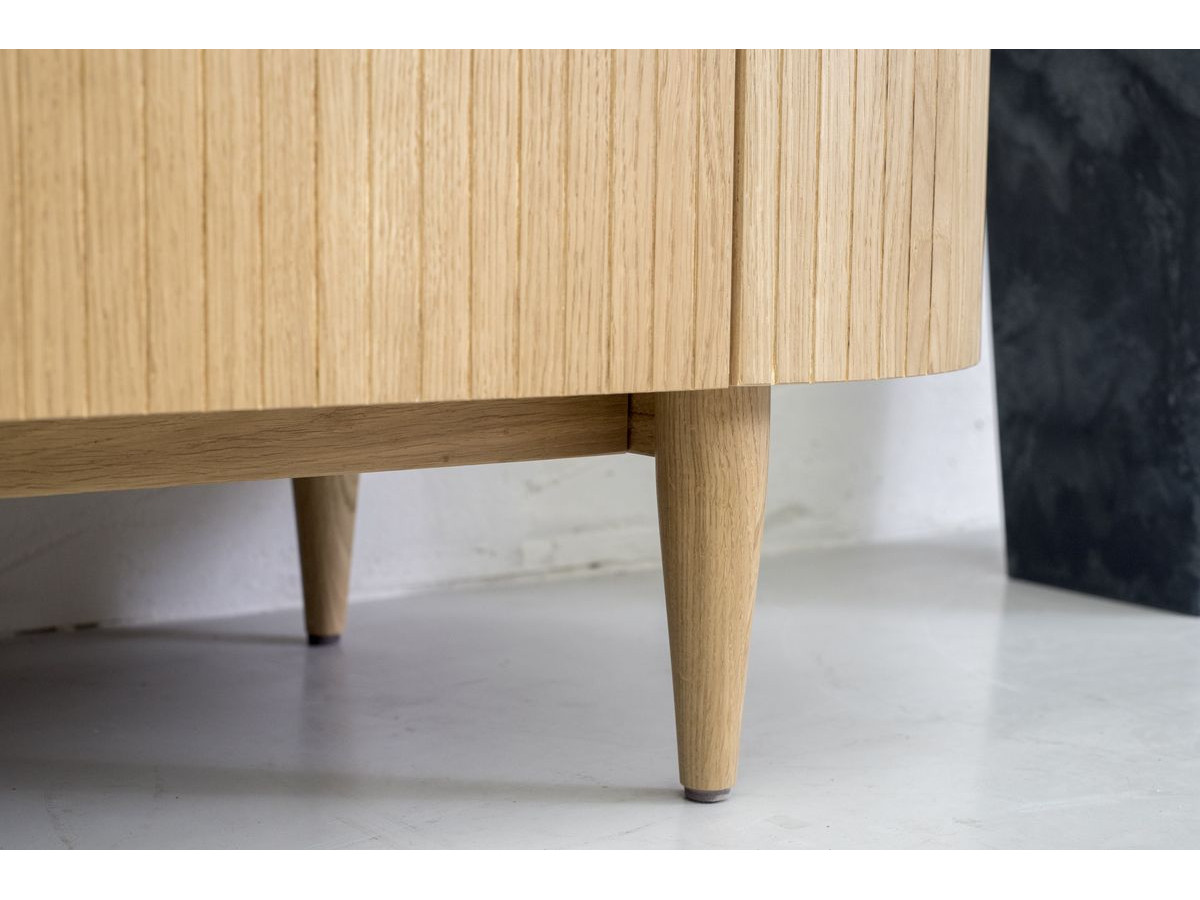 Buffet 5 portes 180 cm SORMIOU placage chêne massif