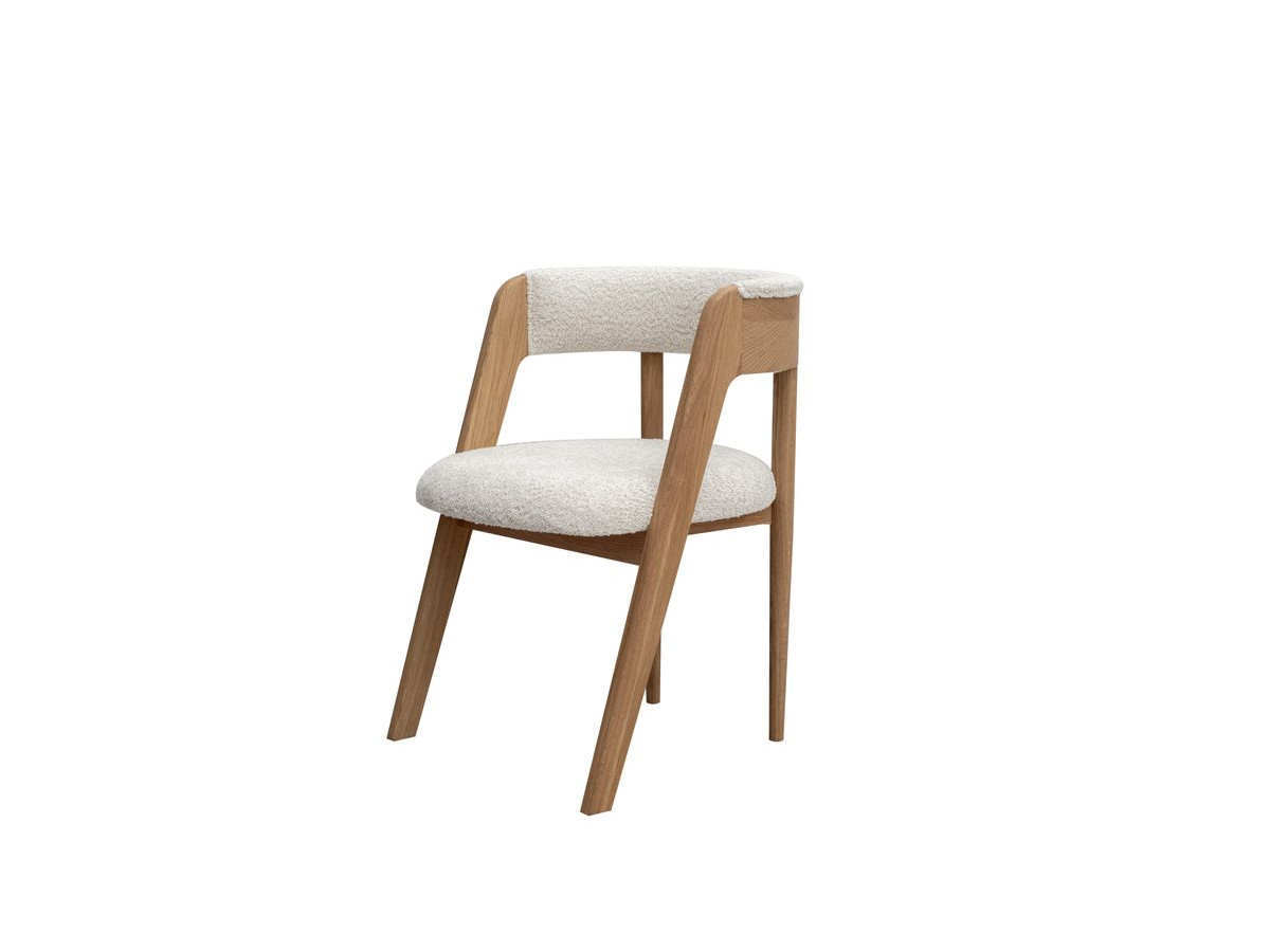 SUGITON set met ronde eettafel uitschuifbaar van 130 tot 180 cm + 4 BASTIDE stoelen in massief eiken fineer