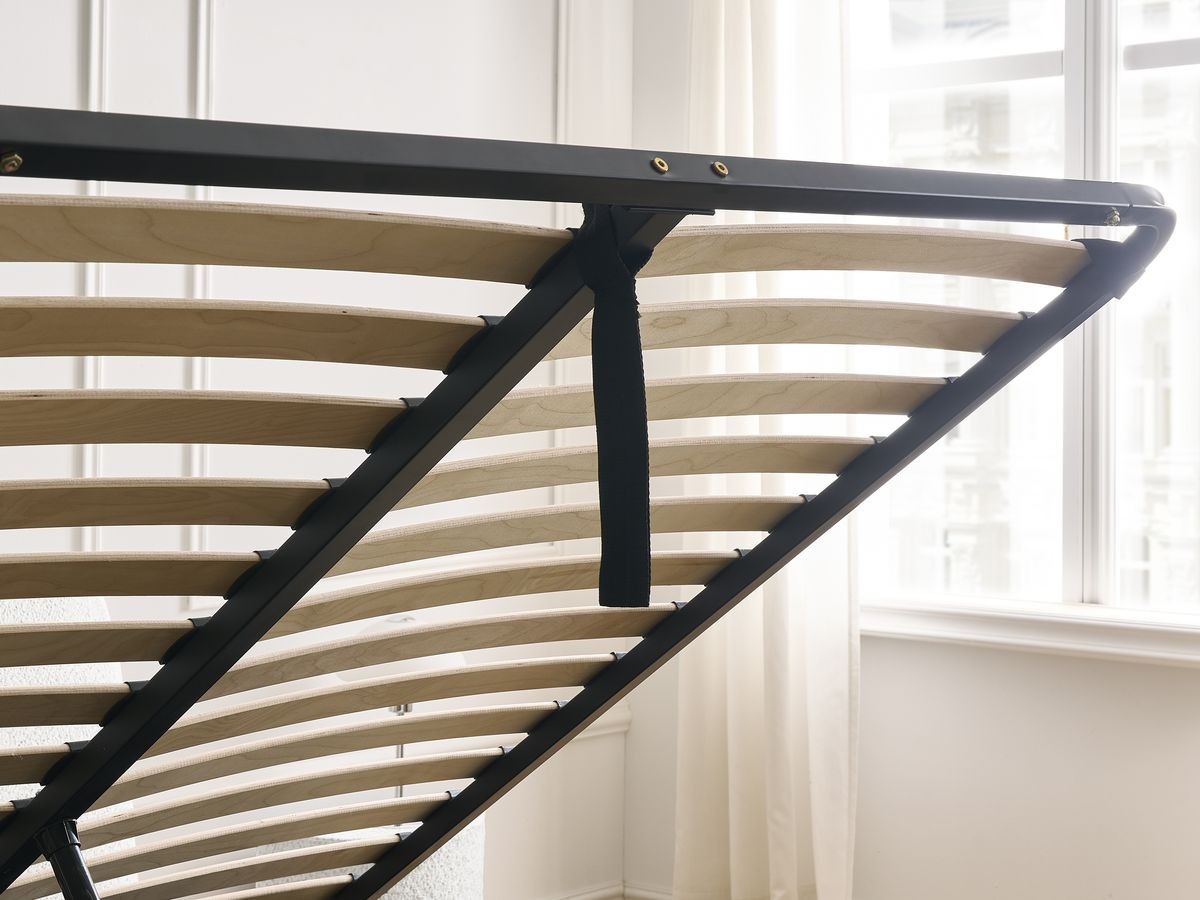 Set met PETER bed + TELIO matras + 2 badstof nachtkastjes