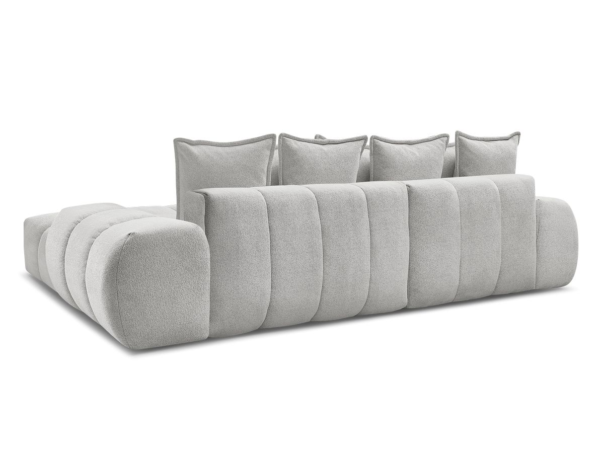 Canapé d'angle convertible coffre EVEREST tissu chiné