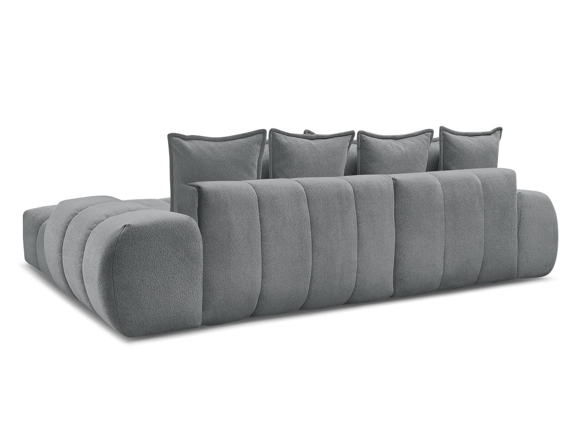 Canapé d'angle convertible coffre EVEREST tissu chiné