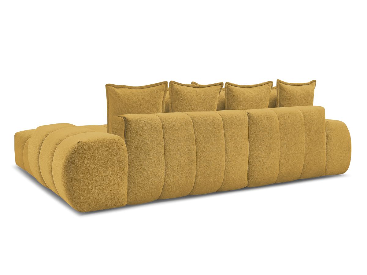 Canapé d'angle convertible coffre EVEREST tissu chiné