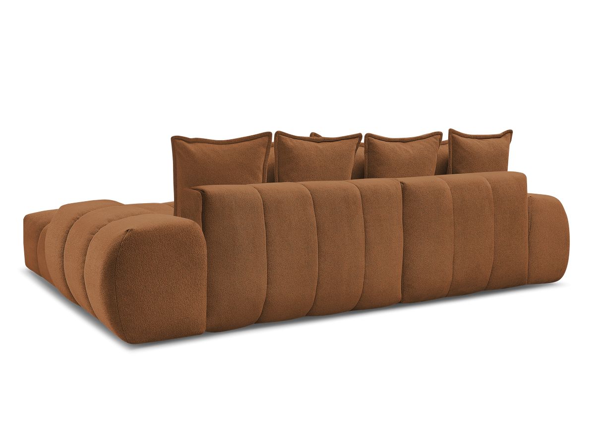 Canapé d'angle convertible coffre EVEREST tissu chiné