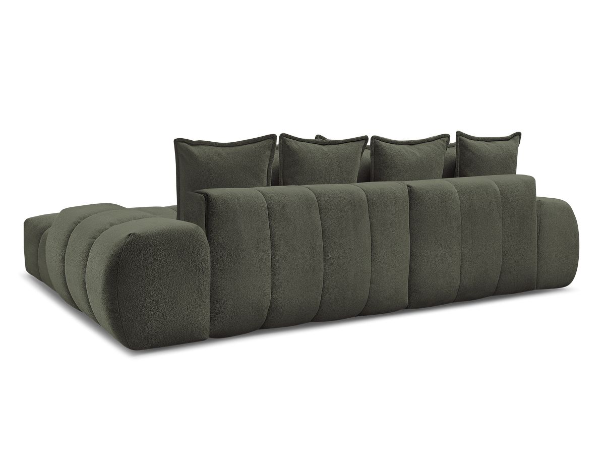 Canapé d'angle convertible coffre EVEREST tissu chiné