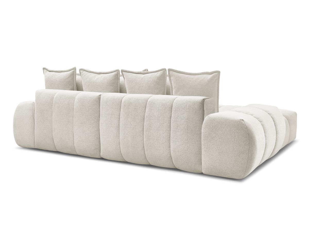 Canapé d'angle convertible coffre EVEREST tissu chiné