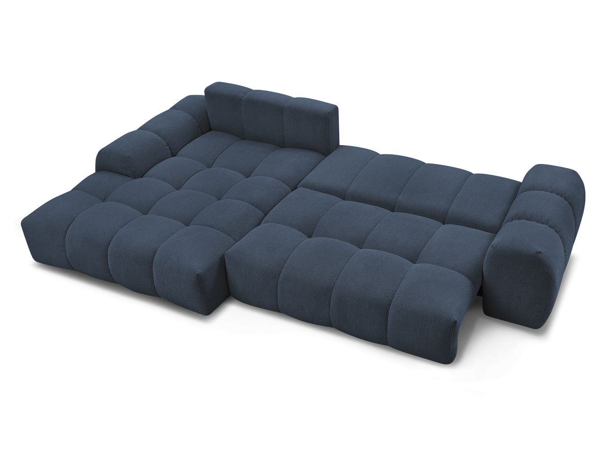 Canapé d'angle convertible coffre EVEREST tissu chiné