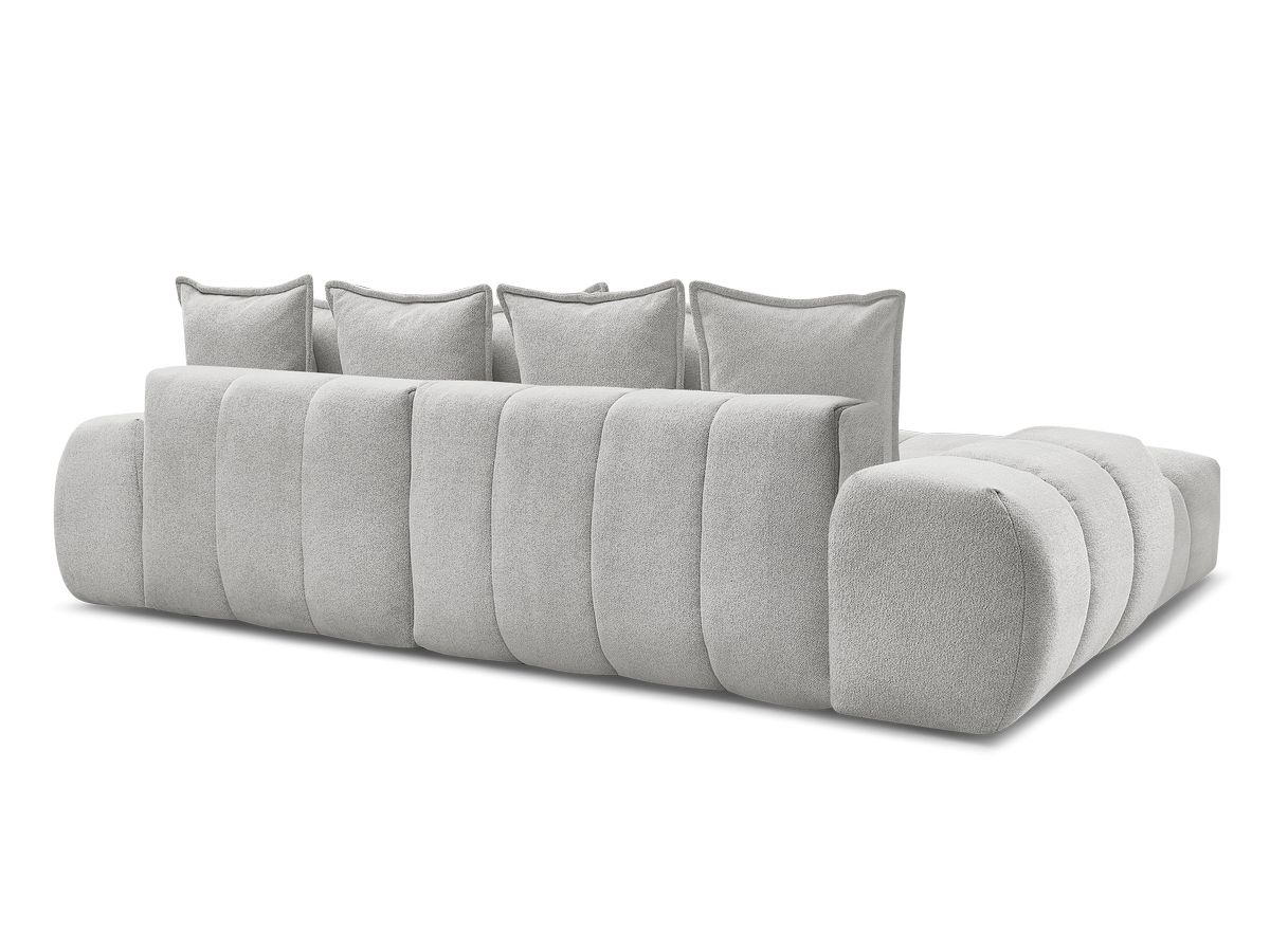 Canapé d'angle convertible coffre EVEREST tissu chiné