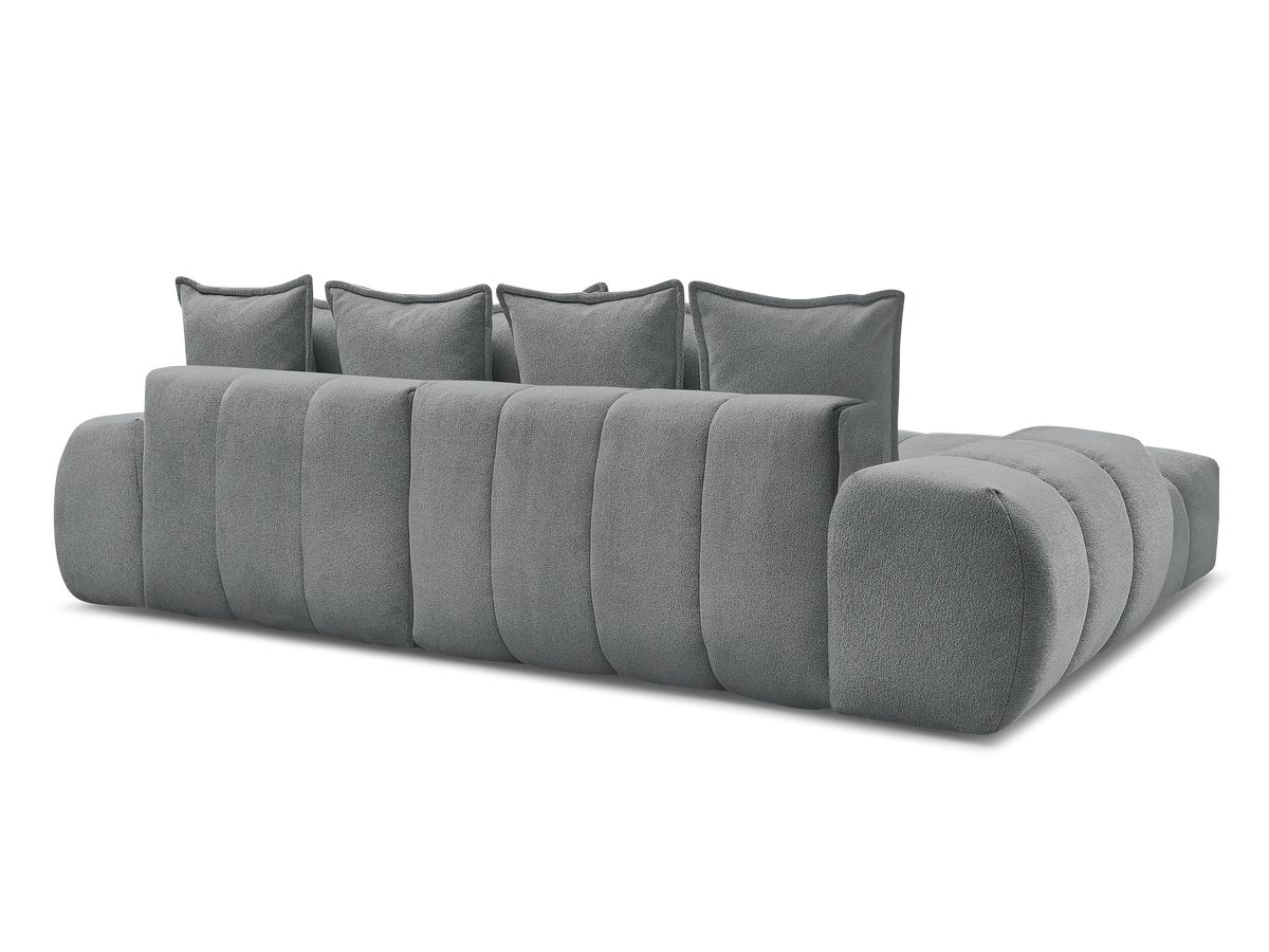 Canapé d'angle convertible coffre EVEREST tissu chiné