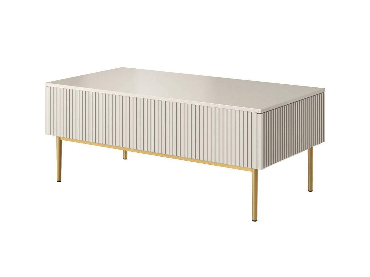 KASHA set met 200 cm tv-meubel met nis + 200 cm 4-deurs dressoir + salontafel met gouden poten