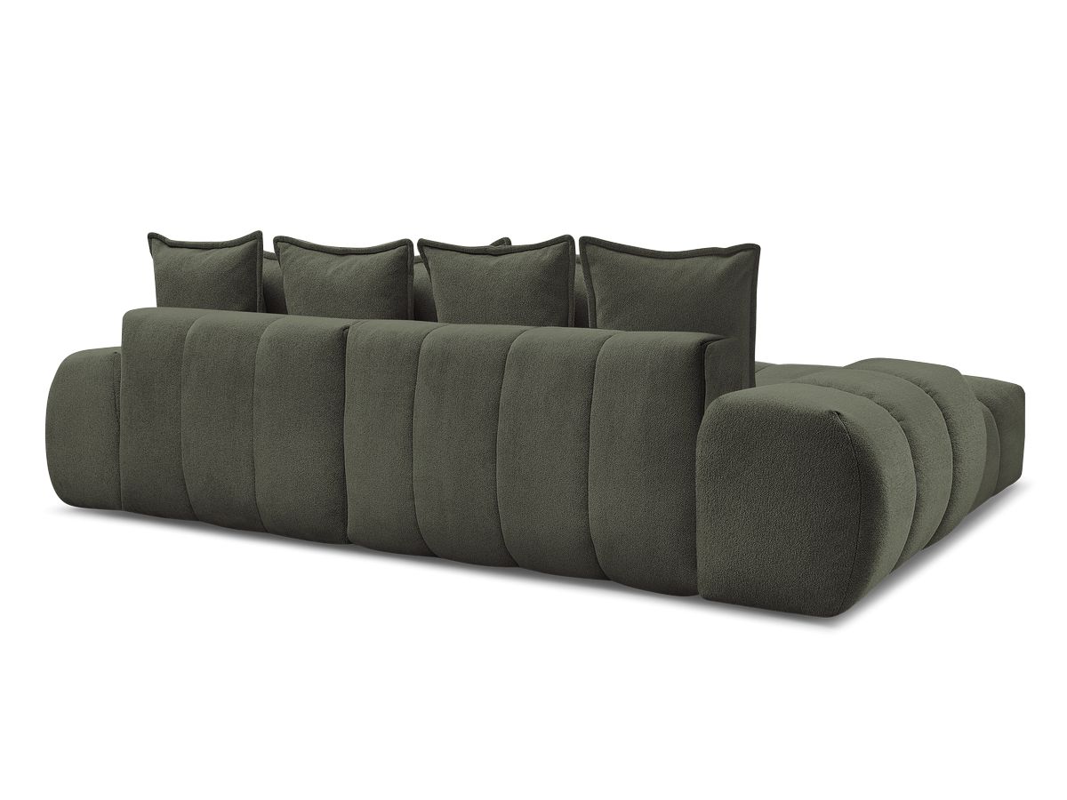 Canapé d'angle convertible coffre EVEREST tissu chiné