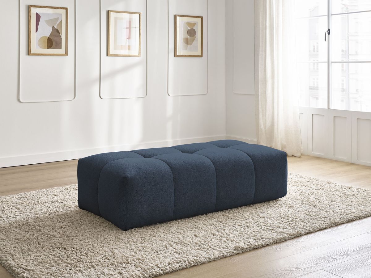 Pouf petit EVEREST tissu chiné