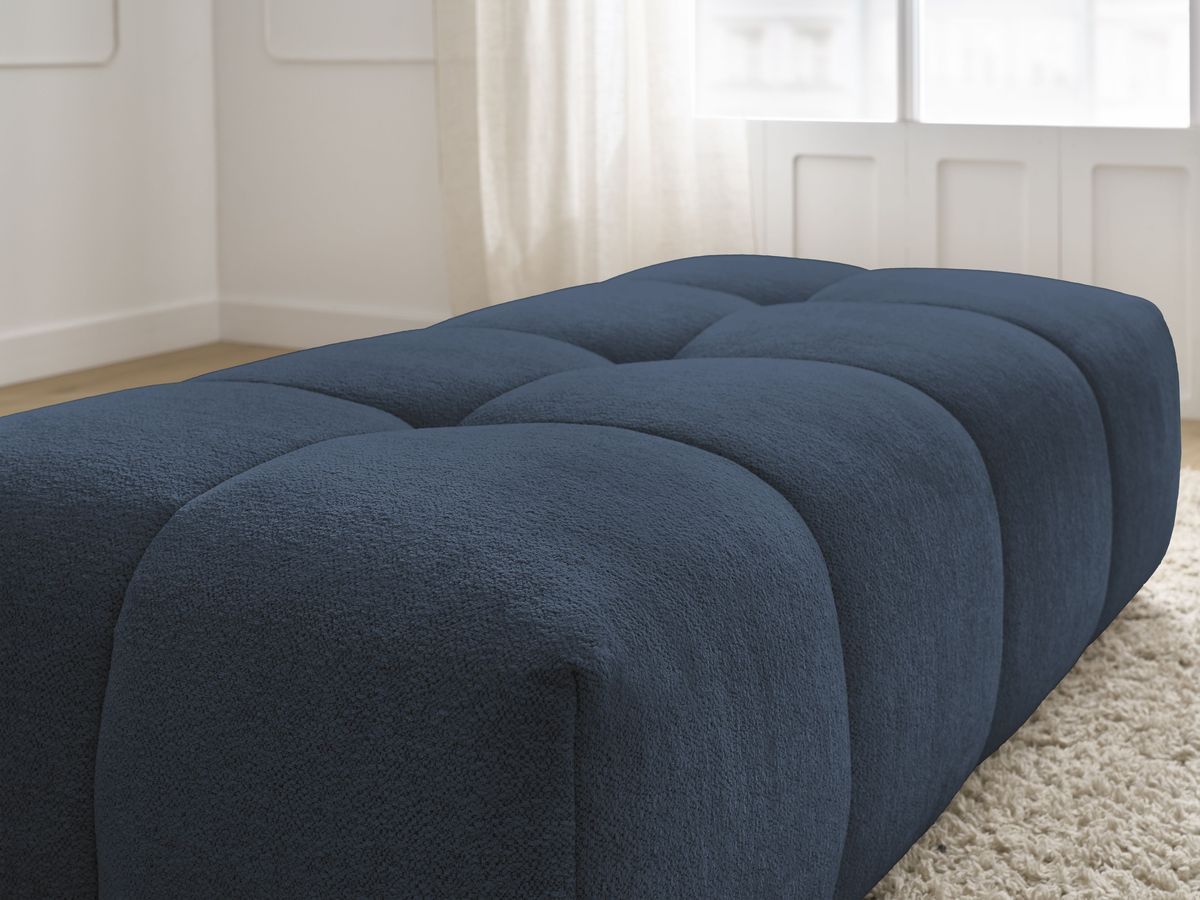 Pouf petit EVEREST tissu chiné