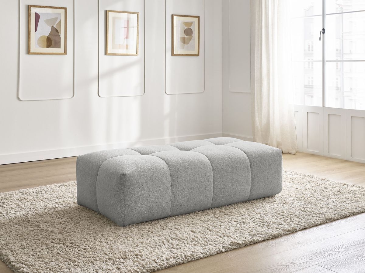 Pouf petit EVEREST tissu chiné