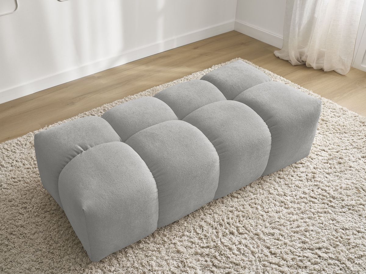 Pouf petit EVEREST tissu chiné