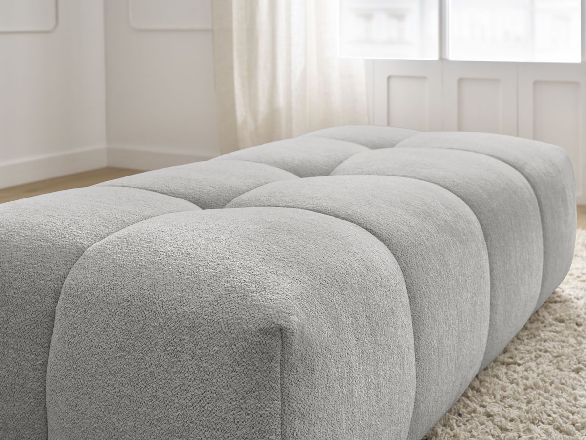 Pouf petit EVEREST tissu chiné