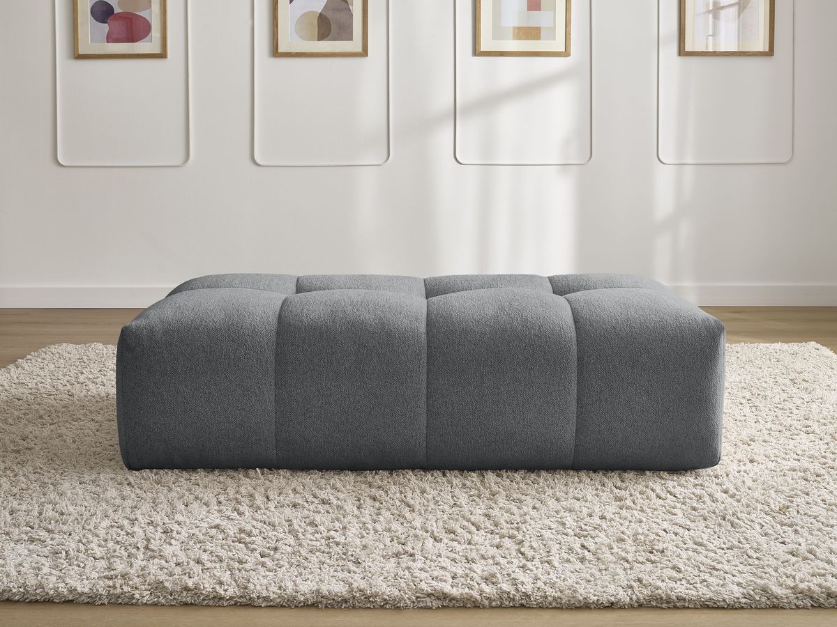 Pouf petit EVEREST tissu chiné