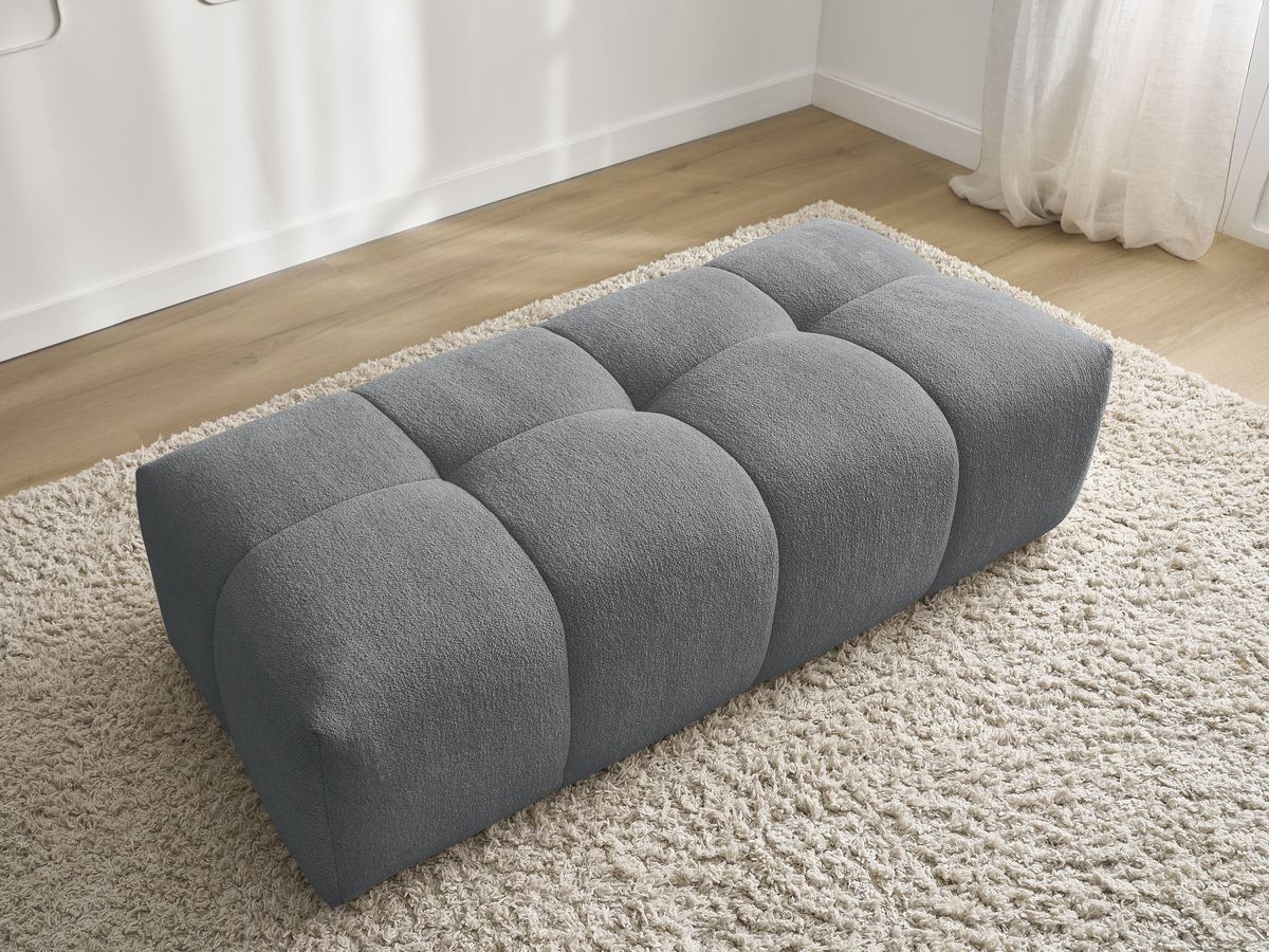 Pouf petit EVEREST tissu chiné