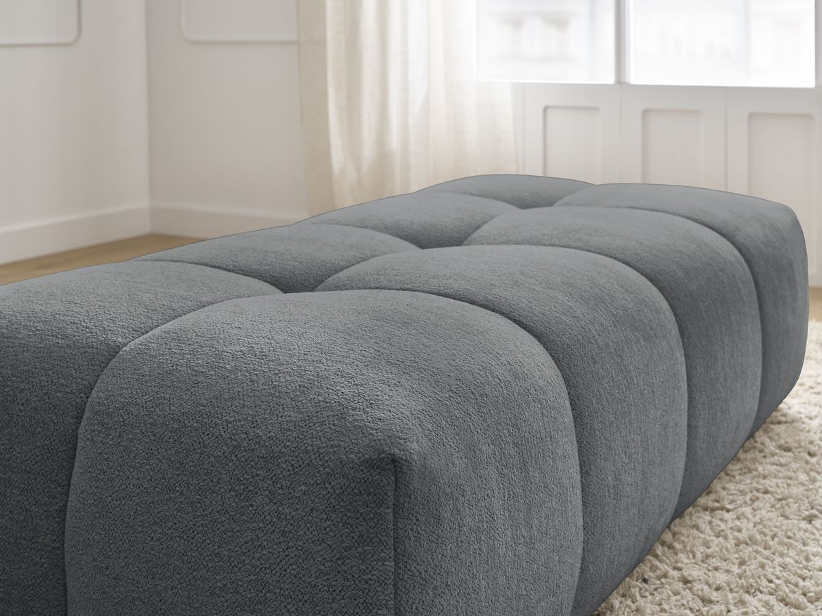 Pouf petit EVEREST tissu chiné