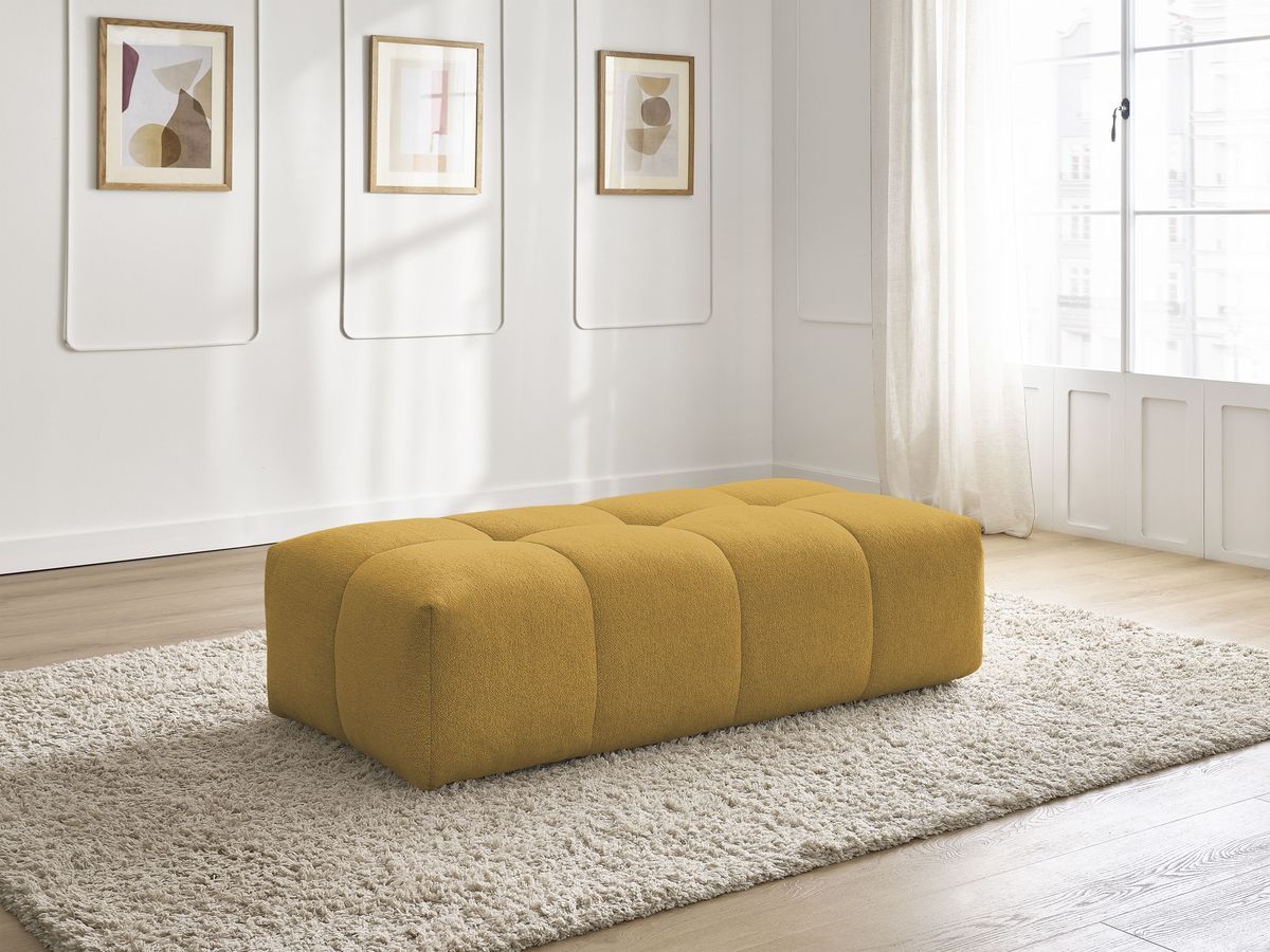 Pouf petit EVEREST tissu chiné