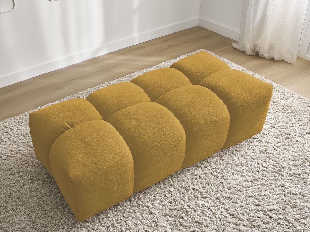Pouf petit EVEREST tissu chiné