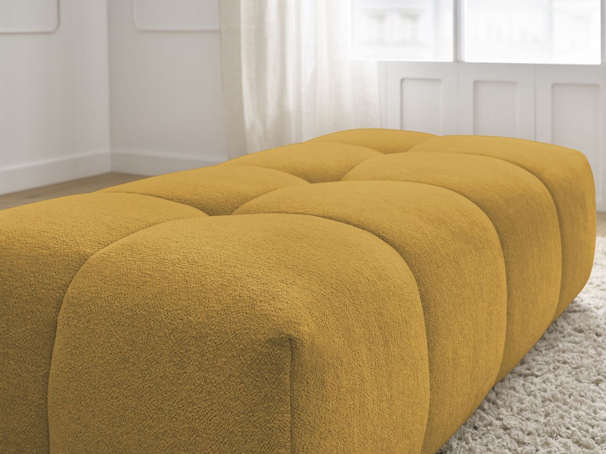 Pouf petit EVEREST tissu chiné