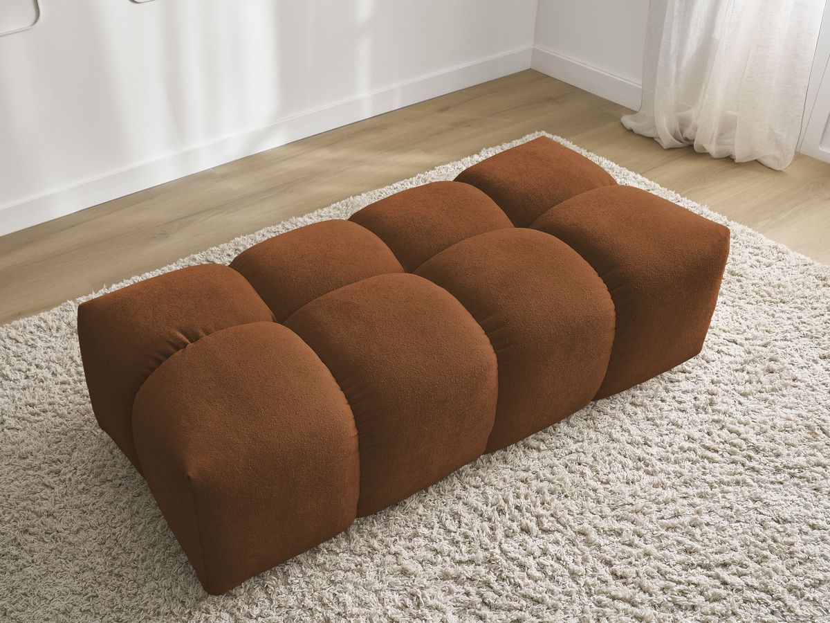 Pouf petit EVEREST tissu chiné