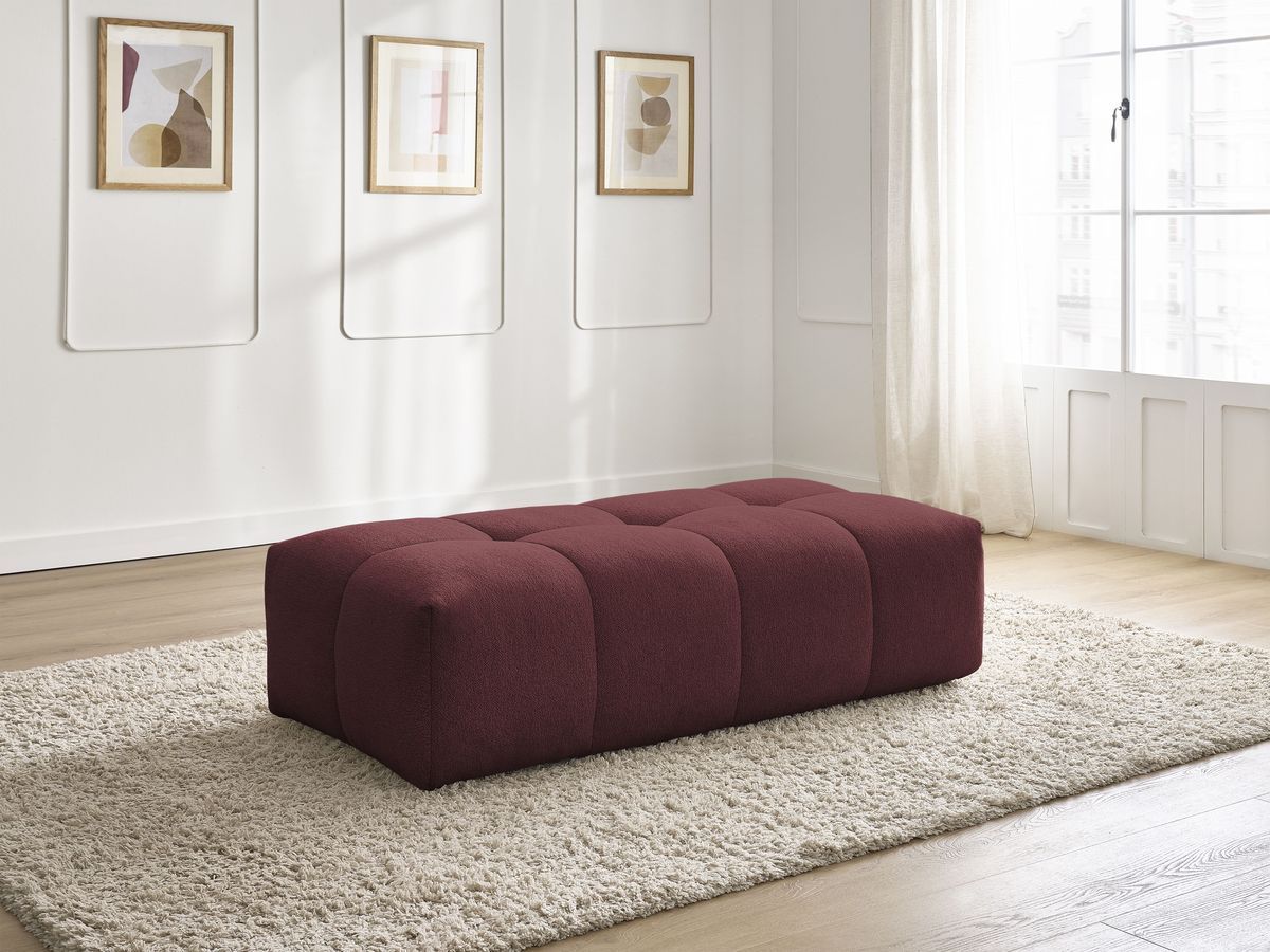 Pouf petit EVEREST tissu chiné