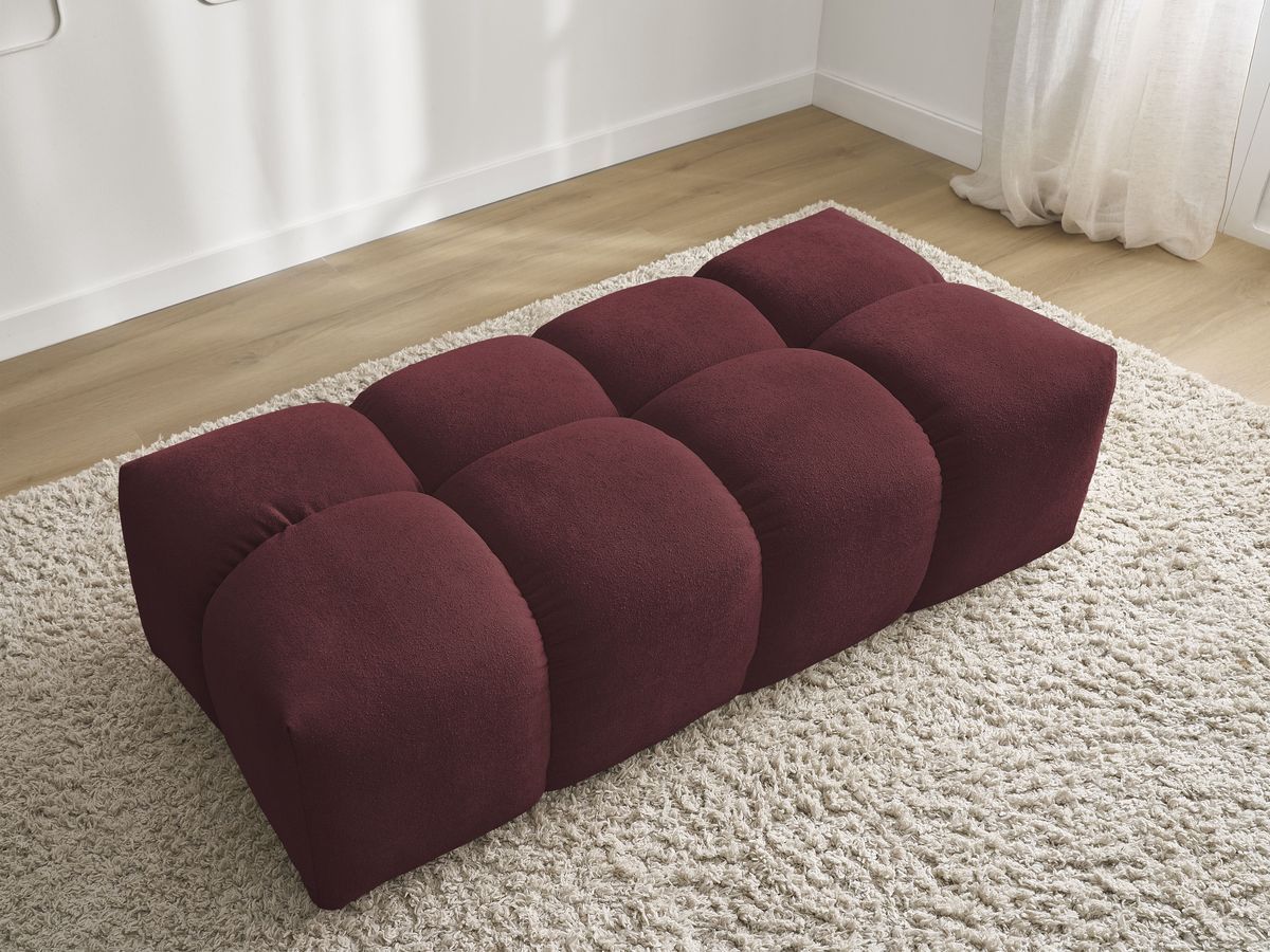 Pouf petit EVEREST tissu chiné