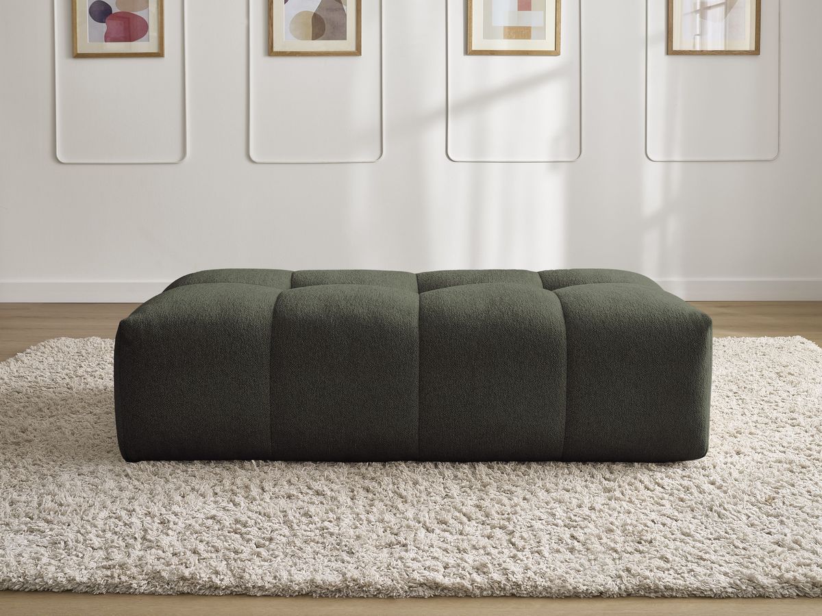 Pouf petit EVEREST chiné vert — vue 5