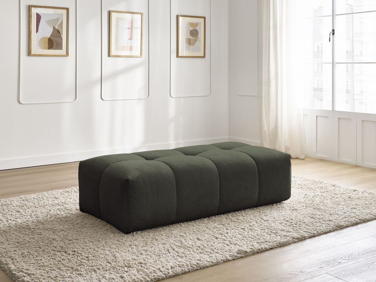 Pouf petit EVEREST tissu chiné