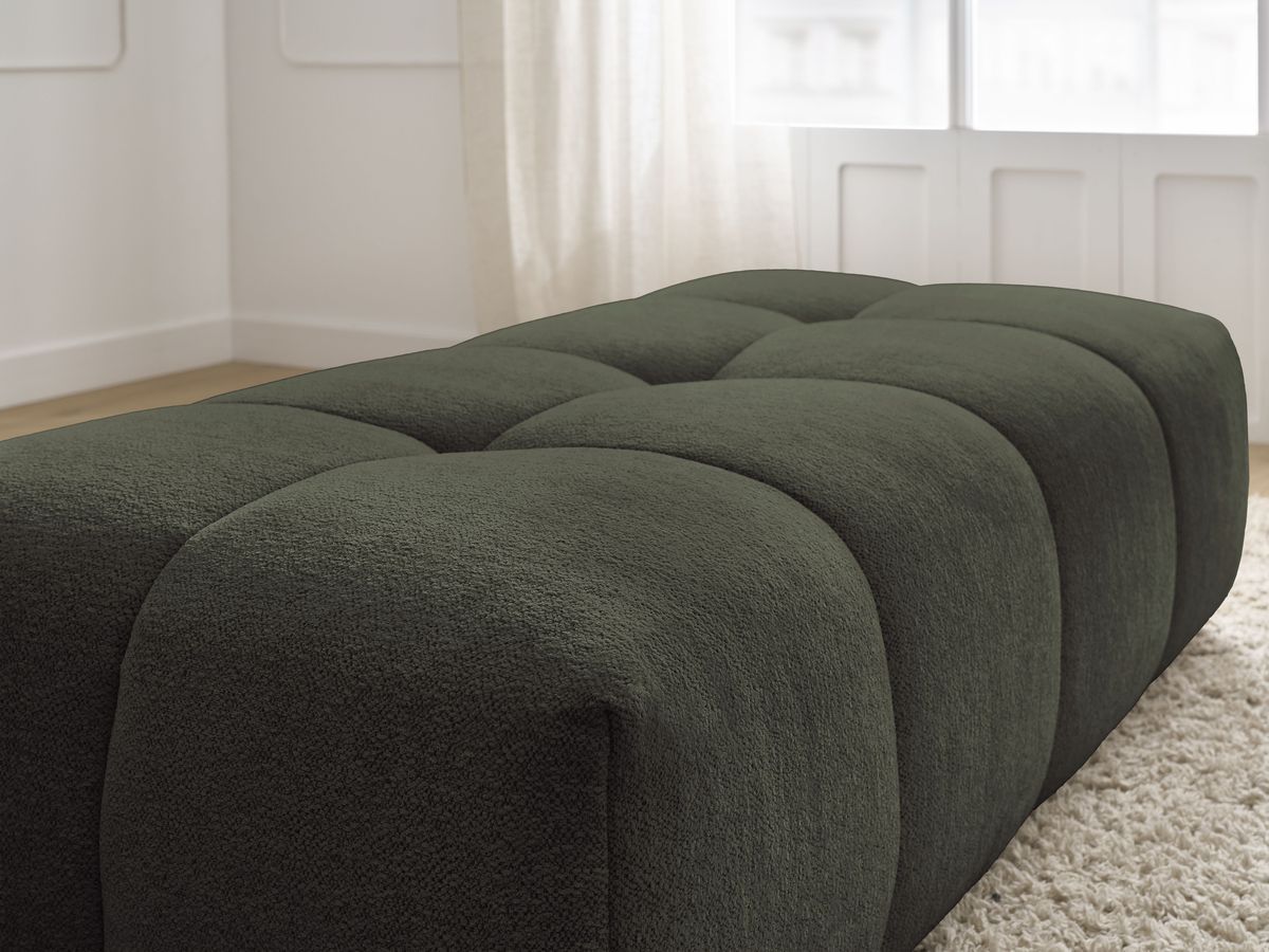 Pouf petit EVEREST tissu chiné