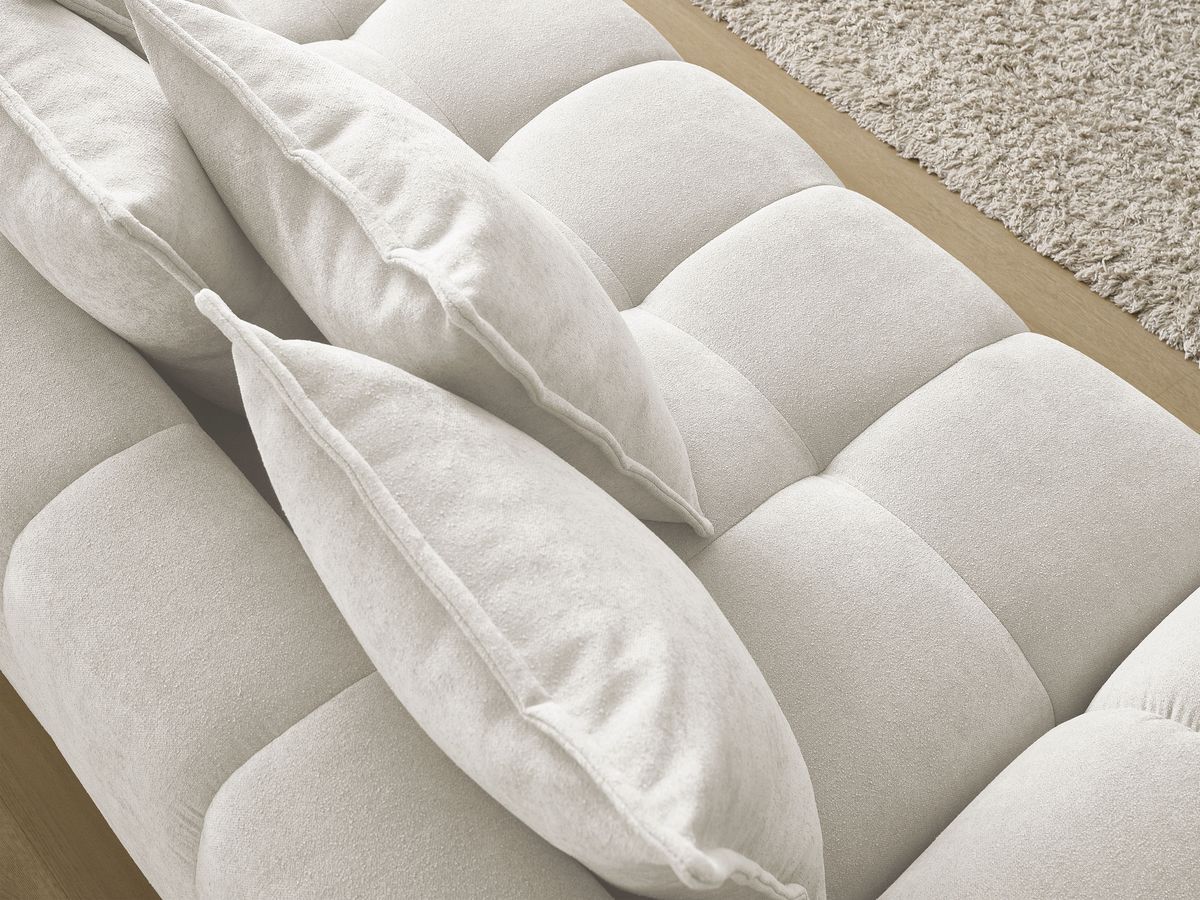 Canapé droit convertible coffre EVEREST tissu texturé